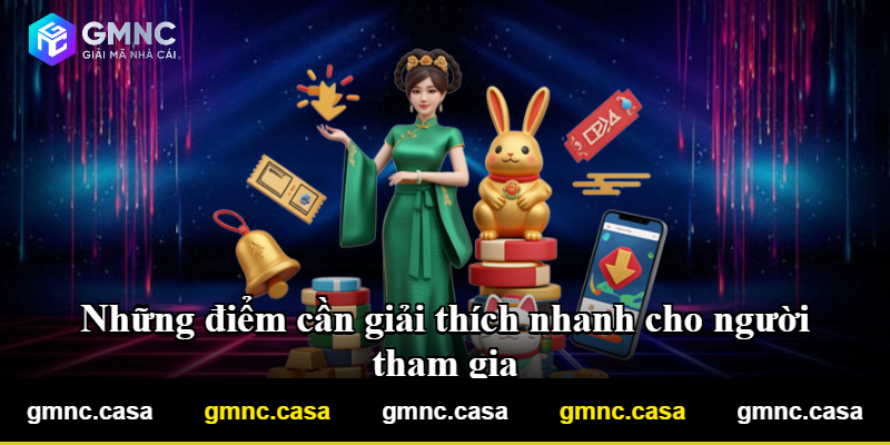 Những điểm cần giải thích nhanh cho người tham gia Những điểm cần giải thích nhanh cho người tham gia